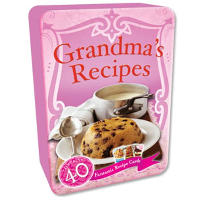 Recipe Card Tin: Grandma's Recipes