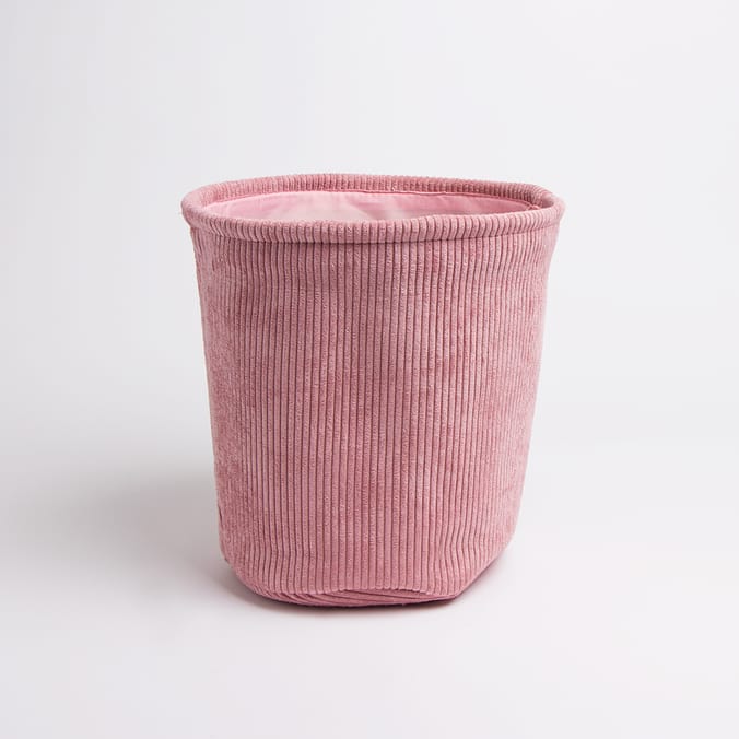 Home Collections Small Cord Storage Bin Pink, store, laundry, basket