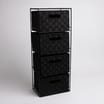 Home Collections: 4 Drawer Fabric Storage - Black