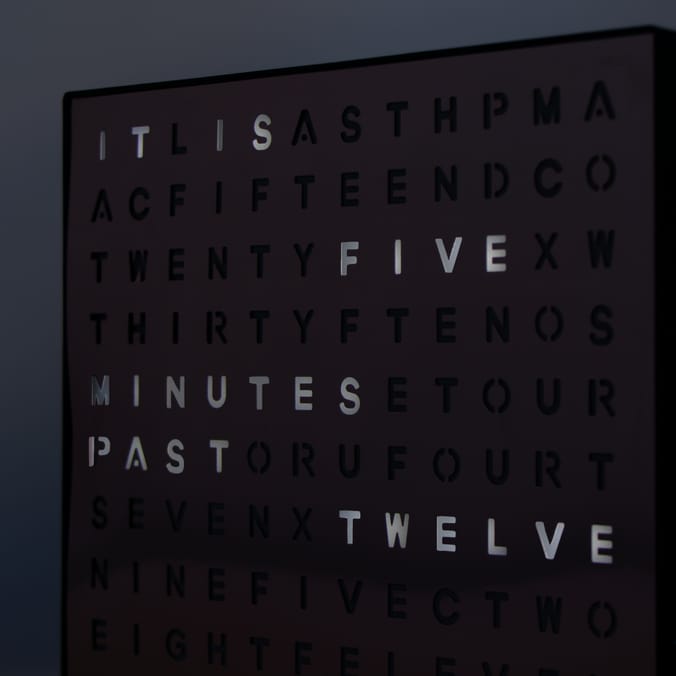 Accelerate LightUp Electronic Word Clock, decoration, words, clocks