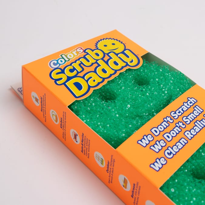 Scrub Daddy Scrubber Twin Pack Green, scrubbers, cleaning, clean