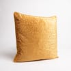 Home Collections: Feather Filled Velvet Geo Cushion - Yellow