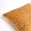 Home Collections: Feather Filled Velvet Geo Cushion - Yellow