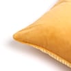 Home Collections: Feather Filled Velvet Geo Cushion - Yellow