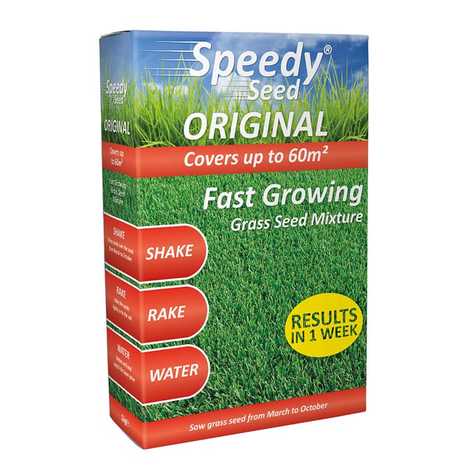 Speedy Seed Original Grass Seed 1kg, grass seeds, feeds, lawn, garden