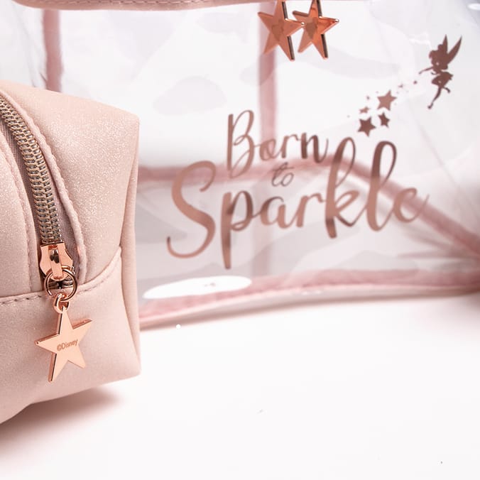 Disney Tinkerbell Cosmetic Bag Set, bags, make, up, makeup, makeup, cosmetics, wash, bag
