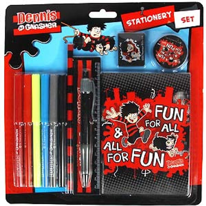 Beano Stationery Set Dennis & Gnasher Home Bargains