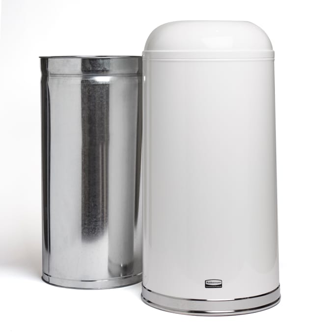 Rubbermaid: Round Open Top Bin 56l - White Gloss