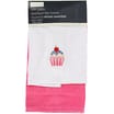 Applique Tea Towels Twin Pack: Cupcake