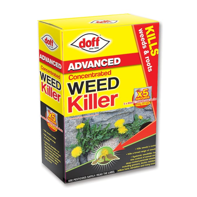Doff Advanced Concentrated Weed Killer Sachets 5 x 80ml, 50600