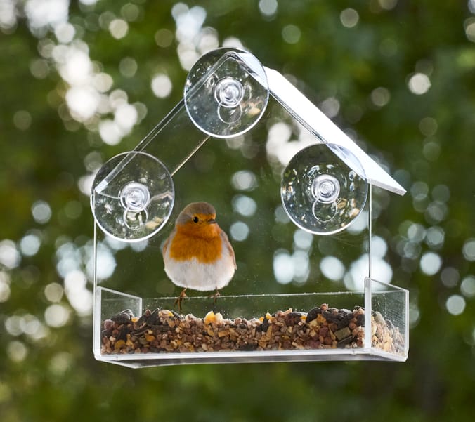 Jardin Window Bird Feeder Home Bargains