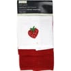 Applique Tea Towels Twin Pack: Strawberry