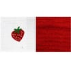 Applique Tea Towels Twin Pack: Strawberry