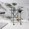 Home Collections: Art Deco Style Drinks Trolley - Black