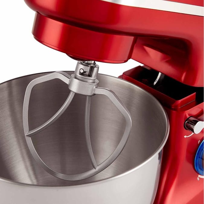 VonShef 8 Speed Stand Food Mixer 1000w Red, 64042, 5060192522594