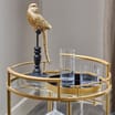 Home Collections: 2 Tier Round Drinks Trolley - Gold