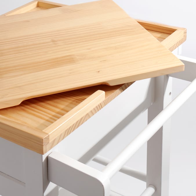 Home Collections Butchers Block Trolley White, 94399, 10943991