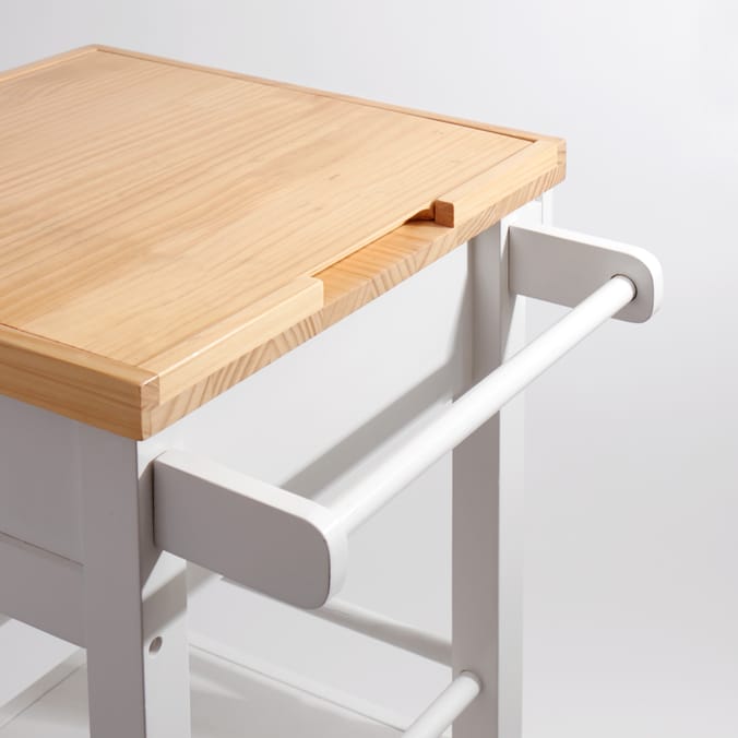 Home Collections Butchers Block Trolley White, 94399, 10943991