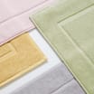 Bathroom: 100% Cotton Terry Bath Mat - Sage Green