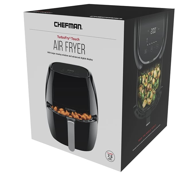 Chefman 7.7l TurboFry Touch XL Air Fryer, 63999, 816458024914, fryers