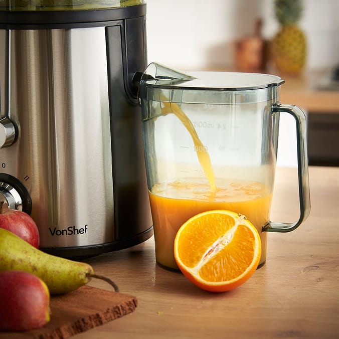 VonShef Stainless Steel Juicer 800W, 64066, 5056115724329, juicers