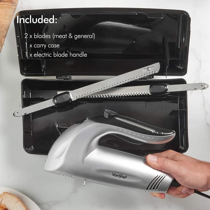VonShef Electric Carving Knife, 64079, 5056115722943, meat, knives