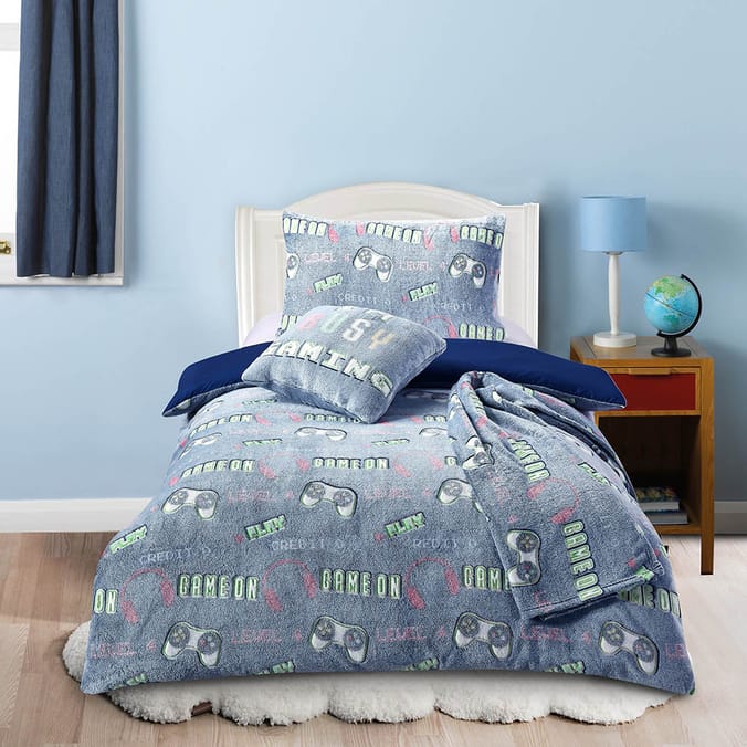 My Little Home Glow In The Dark Gamer Duvet Set, 14109, 14186, 14025