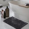 Bathroom: Glitter Bath Mat - Charcoal