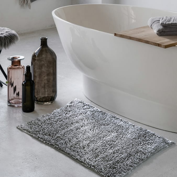 Grey store shower mat