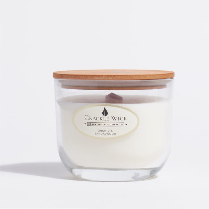 Crackle Wick: Orchid & Sandalwood - Small, 37908a, 10379080, candle