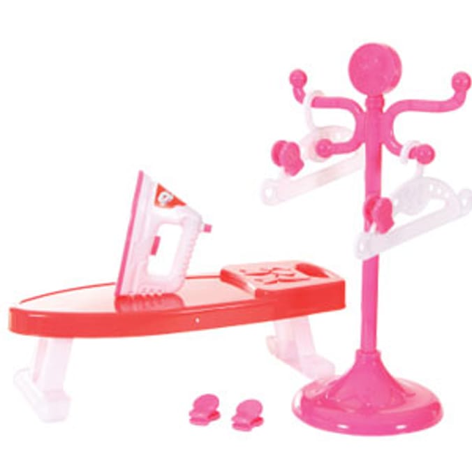 Pretty & Pink Toy Ironing Set Home Bargains