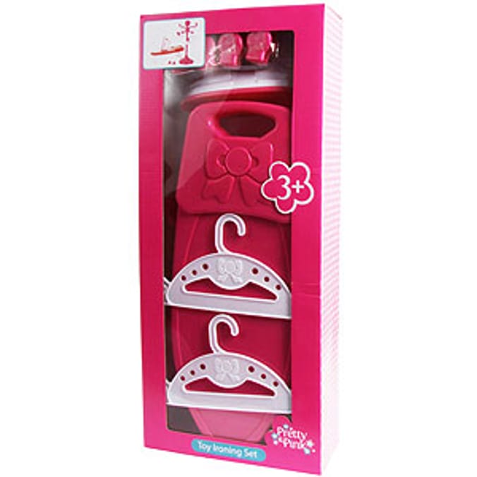 Pretty & Pink Toy Ironing Set Home Bargains