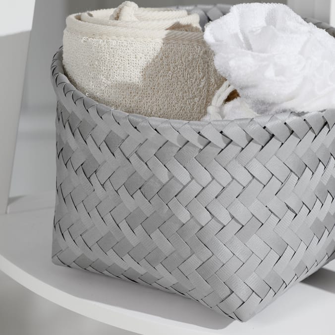 Home Collections: Set Of 2 Woven Baskets - Grey