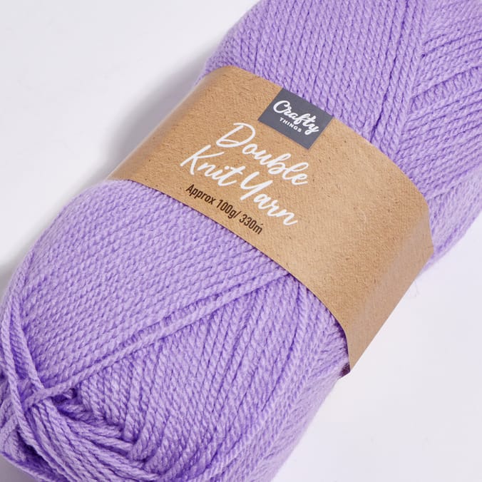 Crafty Things Double Knit Yarn 100g 4 Pack Lilac, 29239a, 29239