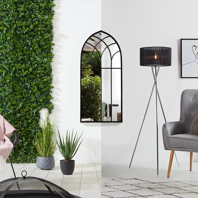 The Outdoor Living Collection Gothic Mirror Black, 43624, 43624a