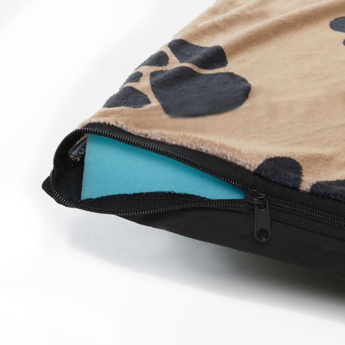 My Pets Large Memory Foam Pet Bed Brown Paw Print, dogs pets, beds, comfortable, health