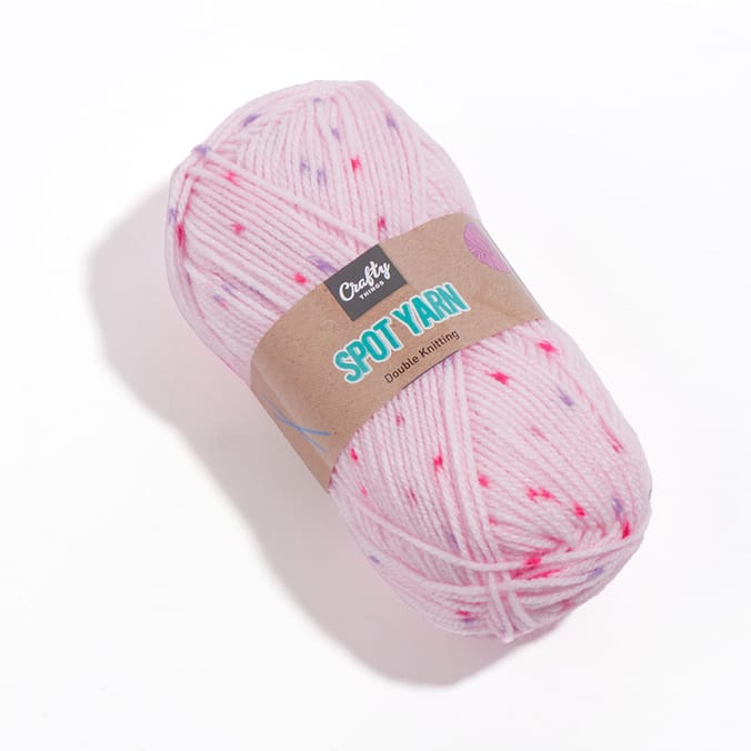 Crafty Things: Spot Yarn 50g - Pink/Pink (Case of 6), knitting