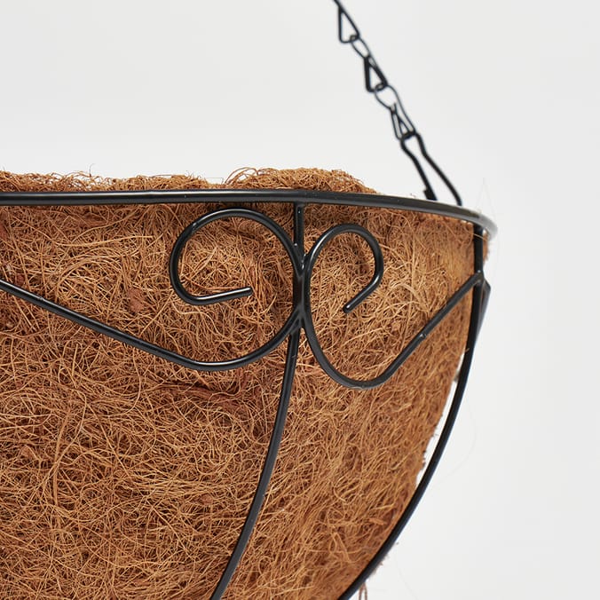 Jardin 2 Hanging Baskets 12" Bostock, garden, gardens, chain, metal