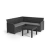 Keter: Rosalie 5 Seater Corner Set - Graphite