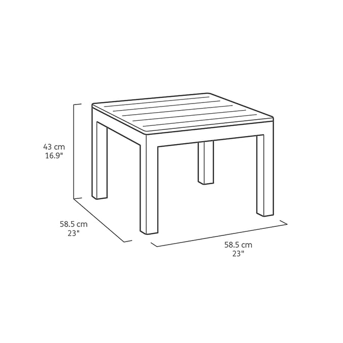 Keter: Rosalie 5 Seater Corner Set - Graphite