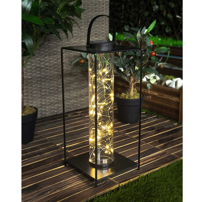 Solar flame lights on sale home bargains