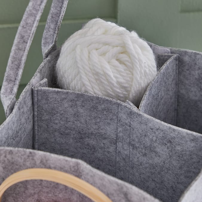 Home Solutions Felt Storage Caddy Grey, store, storage, sort