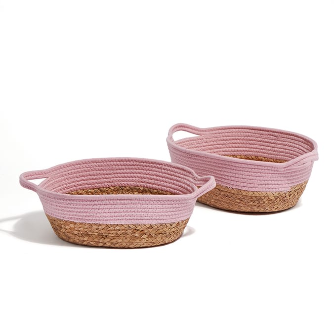 Cotton Rope Storage 2 Pack Pink, 40213, 40213a, 10402139, 11402138