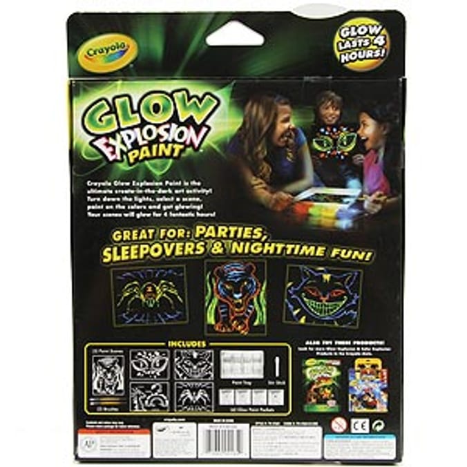 Crayola Glow Explosion Paint Home Bargains