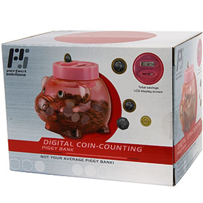 Digital CoinCounting Piggy Bank Home Bargains