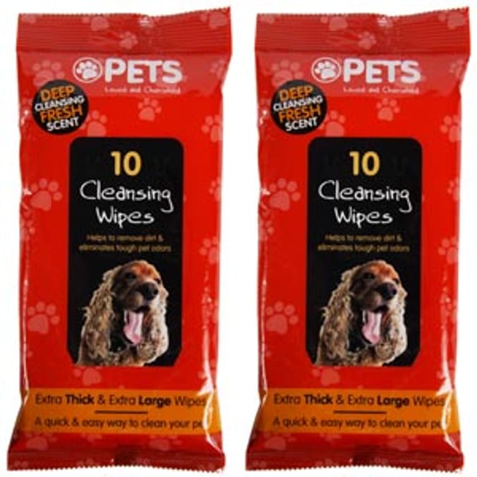 Pets Cleansing Wipes: Twin Pack