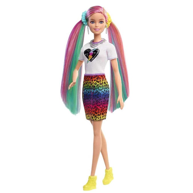 Barbie: Leopard Rainbow Hair Doll, 21602, 86906, 887961909029