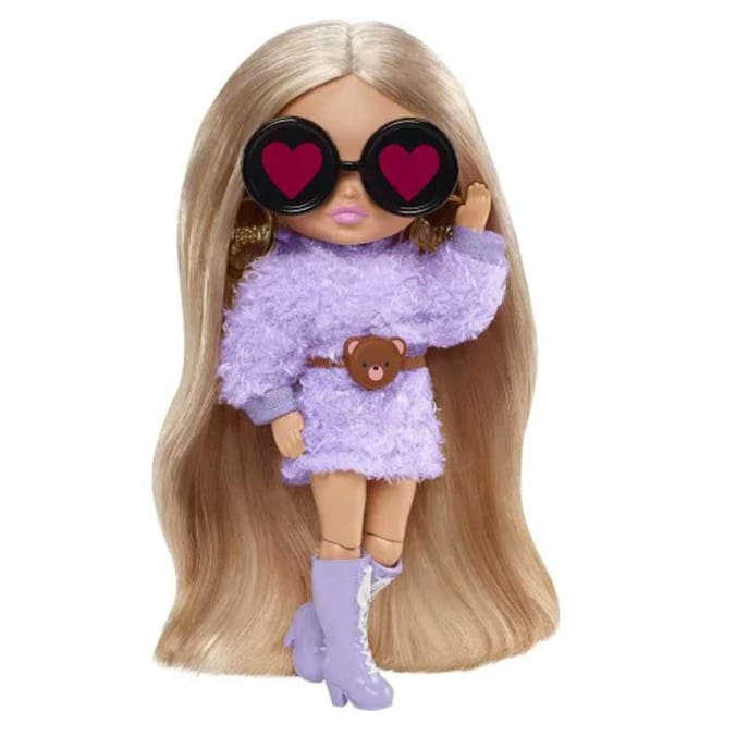 3.25 Inch Barbie Extra Mini Minis Doll with Accessories Purple