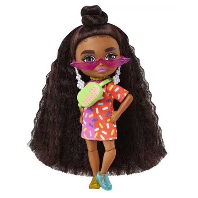 Barbie Extra Mini Doll Pink/Red Dress, 65510, 65510c, 21607