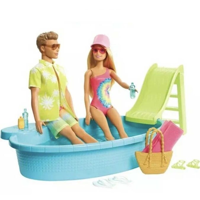 Pool barbie online doll